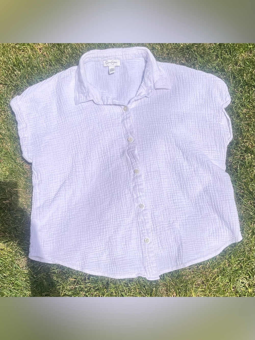 4 Gauze Style Button Up Tops. 2 Jessica Simpson, Assorted Colors - Picture 9 of 13